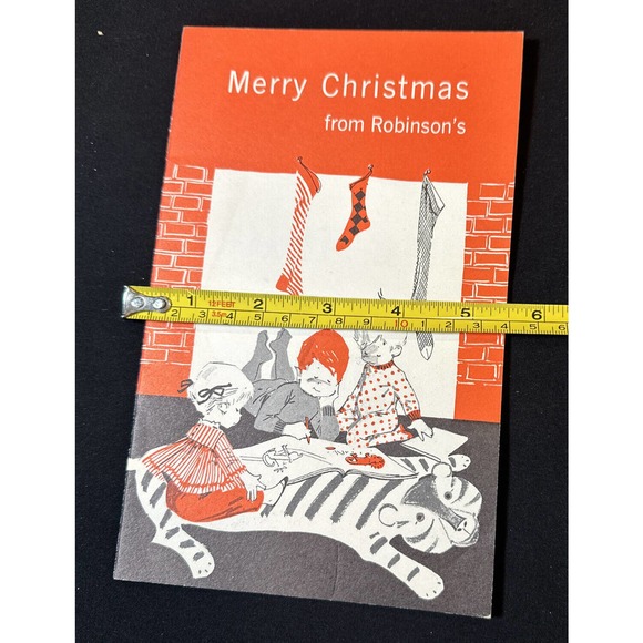 Rare Robinson’s Department Store Christmas Santa Claus Coloring Book 1950s Mint! - Picture 10 of 11